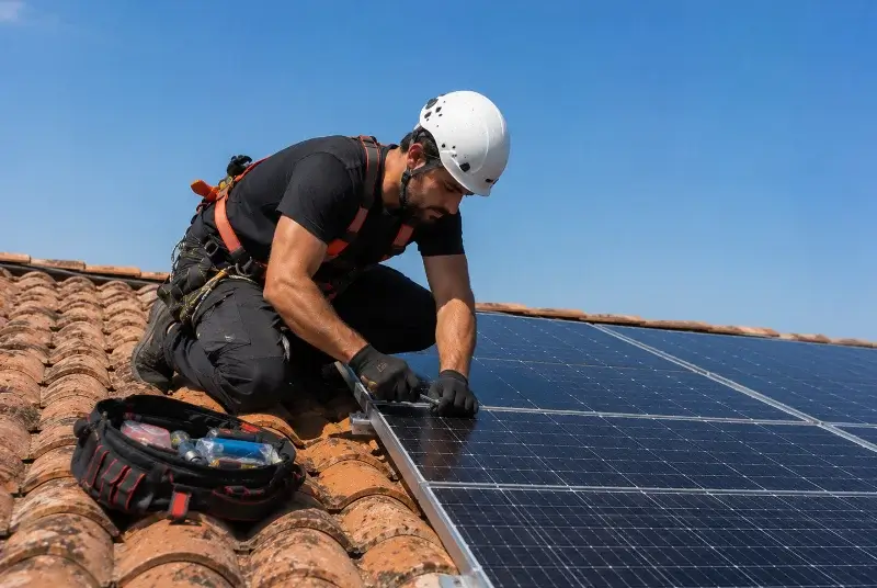 Maintenance et monitoring de panneaux solaires à Frontenas