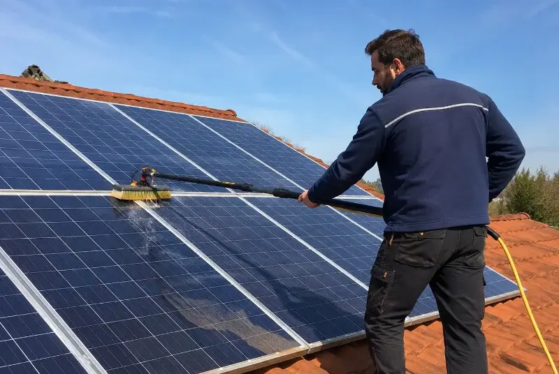 Nettoyage et entretien de panneaux solaires à Frontenas